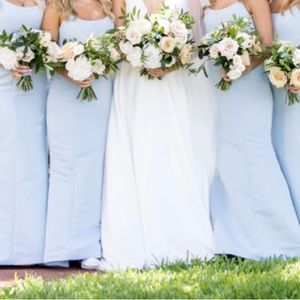 4 Amsale “Moe” Bridesmaid Dresses in Ice